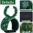 thumbnail image 3 of Bootesun 8PCS Railing Protection Christmas Garland Ties, Green Decors Banister Garlands Hanger, Adjustable Banister Protective Padded Faux Pine Stems Garland Ties for Staircase Wreath Home Xmas Decor, 3 of 7
