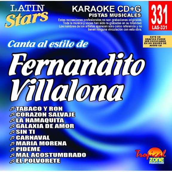 Karaoke Latin Stars 331 Fernandito Villalona