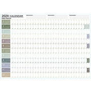 JikoIiving 2024 Full Desk Calendar - Large Size 12 Month Planner - 2 Sided Vertical/Horizontal Reversible - Printed on Thick and Durable Cover Cardstock