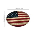 thumbnail image 2 of 4th of July American Flag Round Area Rug 31.5 Inch Patriotic Stars and Stripes Carpet, Red White Blue Non Slip Decorative Floor Rug for Living Room Bedroom Entryway Home Decor, 2 of 5