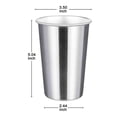 thumbnail image 4 of Premium Stainless Steel Cups 16 Oz Pint Cup Tumbler (16 Pack) - Stackable Cup, 4 of 8