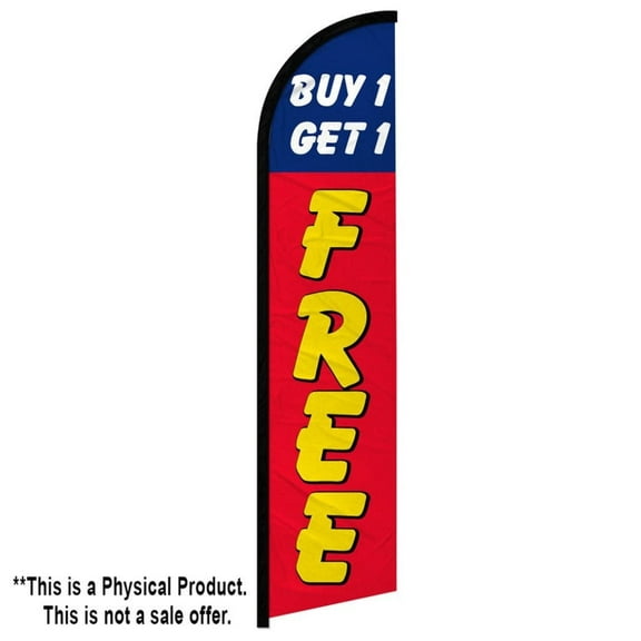 Buy 1 Get 1 Free Windless Banner Flag