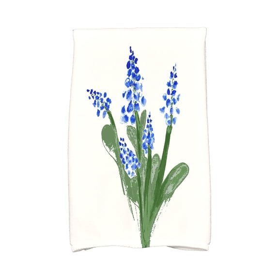 Simply Daisy, 16 x 25 inch, Bluebell Kitchen Towel, Blue