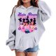 thumbnail image 4 of Moonsky Sudadera con capucha y cordón HUNTRX, estampado de grupo de chicas coreanas, jersey corto, suave y cómodo, top de manga larga para primavera y otoño. Gris 150, 4 of 4