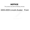 thumbnail image 2 of CMX Front Rear Disc Brake Rotors Kit for Car 2003-2005 Lincoln Aviator K8-101110, 2 of 8