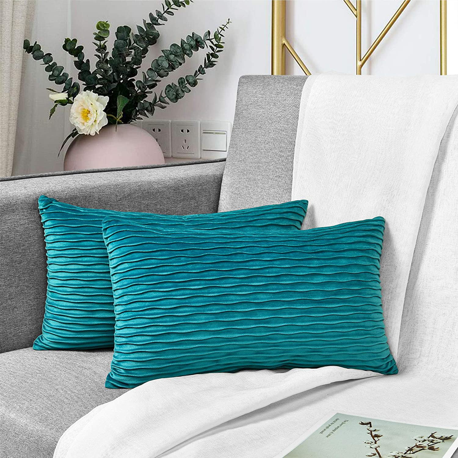 Modern Green Throw Waist Pillows Case Cushion Cover Sofa Bed Home Decor 18"x 18"
