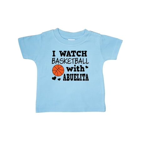 

Inktastic I Watch Basketball with Abuelita Gift Baby Boy T-Shirt