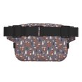 thumbnail image 3 of Easygdp Snowflake Fox Fanny Packs for Women Men, Belt Bag, Fashion Crossbody Bags, for Workout/Running/Hiking, 3 of 9