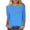AA-Blue, variant on QIUOMBBP 3/4 Length Sleeve Womens Tops Cute Graphic Print Pullover Sweaters Casual Crew Neck Sweatshirts, Gray, XL