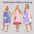 thumbnail image 4 of ATSITK Bath Towel Wraps with Straps for Girls with Pocket |Body Towel for Kids 9-16 Year-old，Pink  Bath Towel, 4 of 7