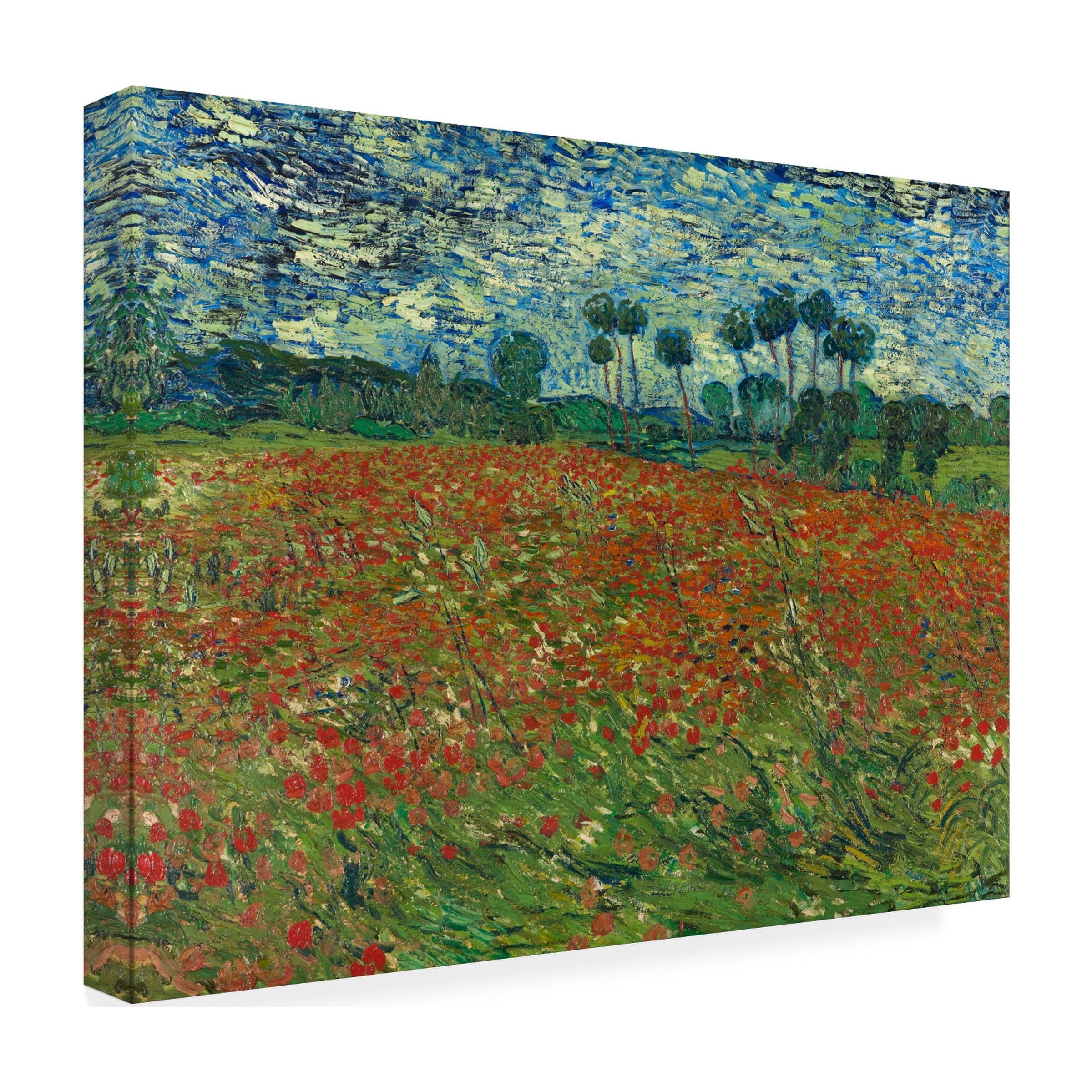 Van Gogh 'Poppy Field' Canvas Art