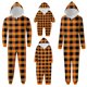 thumbnail image 2 of Family Halloween Pjs Matching Sets Halloween Print Long Sleeve Zippered One Piece Pajama Hooded Jumpsuit Winter Halloween Pjs Family Set, 2 of 5