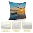 thumbnail image 4 of Fenyluxe Sunset Fashion Style Dirt-Resistant Throw Pillow Covers for Couch Sofa Bed Living Room Bedroom Home Decor Summer High-Quality 1PC 22x22in, 4 of 5