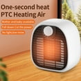 thumbnail image 4 of Fiudx Calefactor Portátil de Cerámica de Calentamiento Rápido, Control de Temperatura de Dos Velocidades, Funcionamiento Silencioso y Seguro, Ideal para Uso En Casa, Oficina o Dormitorio, Diseño Comp, 4 of 6