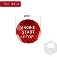thumbnail image 3 of Carbon Fibre Protector Car Engine Start Stop Switch Button Sticker Ignition Sticker Car Interior Decoration Replacement for Lexus NX200 NX300 GS ES200 ES250 CT RX300, 3 of 7