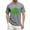 Gray, variant on Men's St. Patrick's Day Shamrock T Shirt Short Sleeve Casual Clover Graphic Tee
