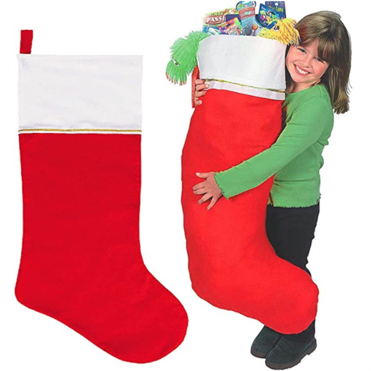 Phenas Christmas Stocking Oversized Stockings Holiday Season Hanging Stockings for Family Party