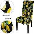 thumbnail image 4 of Lemon Dining Room Chair Covers Set of 4 Seamless Floral Pattern Lemon Fruits Background Parson Chair Slipcover Removable Washable Chair Protector, 4 of 4