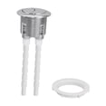 thumbnail image 3 of Botón de descarga de inodoro, botón de doble descarga, resistente, 38 mm, práctico accesorio para tanque de inodoro, válvula para baño de apartamento Plata, 3 of 8