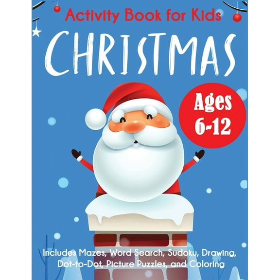 Christmas Activity Book for Kids, (Paperback)