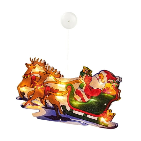 

Holiday Window Hanging Light Battery Powered Christmas Decor With Suction Cup