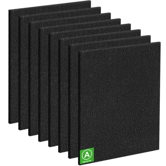 Paquete de 8 prefiltros de carbono compatibles con Honeywell HPA300