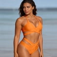 thumbnail image 6 of Afdoent Women's Bikini Sets Two Piece High Waisted Push Up Swimsuit Wrap 2 Piece Bathing Suit 2026 Retro Swimsuit, 6 of 8