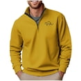 thumbnail image 1 of Blusa y camisa de manga larga con cuello alto para hombre, sudadera con capucha estampada, jersey deportivo con media cremallera, blusa de manga larga con cuello alto para hombre, blusa de poliéster, 1 of 4