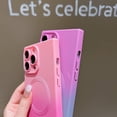 thumbnail image 4 of for  iPhone 12 Pro Max Phone Case Magnetic Gradient Hot Pink Case for Women Girls Soft TPU Shockproof Full Camera Lens Protective Cover [Compatible with Magsafe] (Hot Pink), 4 of 12