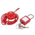 thumbnail image 1 of Cable Lock Premium Nylon Stainless Steel Sturdy Durable Adjustable Wide Application Steel Cable Lock, 1 of 14