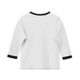thumbnail image 3 of Juslio Girls T Shirts Round Neck Solid Fashion Tops Casual Kids Clothing Girls and Boys Shirts, 3 of 6