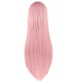 thumbnail image 3 of XmhyTop Straight Hair Synthetic Wig 80CM with Bangs Cosplay Wig- Pink, 3 of 5