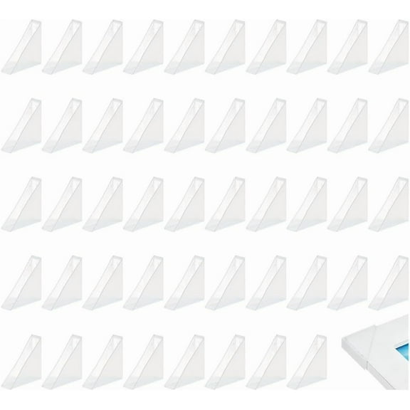 50 Pcs Transparent oto Corners 1.4×1.4 inch Clear Plastic Corner Protectors Picture Frame Mounting Corners for Notebook Personal Journal Album DIY Scrapbook Craft Inner Width: 10mm