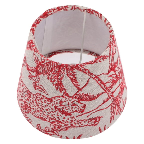 NICEXMAS Soft Lighting Red Fabric Square Lamp Shade 1Pack