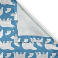 thumbnail image 4 of Ambesonne Polar Bear Window Valance, Cold Lands Mammals, 54" X 18", Pale Blue White, 4 of 5