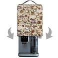 thumbnail image 2 of ZIATUBLES Ice Cream Maker Dust Cover, Coffee Chocolate Dessert Print with Storage Pocket and Top Handle, Stain Resistant Cover for Kitchen Appliance, 15.35" x 9.84" x 18.11", 2 of 6