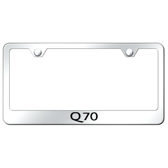 Infiniti Q70 Laser Etched Logo Stainless Steel License Plate Frame (Chrome)