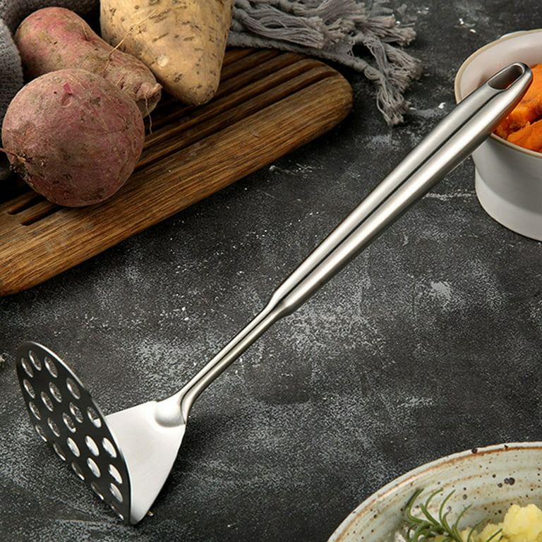 Cheers.US Stainless Steel Potato Masher, Hand Potato Smasher with Non-slip  Handle Potato Masher,Vegetable Masher,Cooking And Kitchen Gadget for Baby  Food Fruit Vegetable 