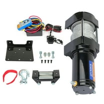 SCITOO - 4000LBS Electric Winch 12V Towing Trailer Steel Cable Off Road w/wireless remote