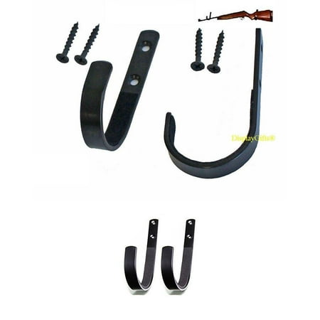 Top Gun Archery - Gun Hanger Rack Shotgun Rifle Archery Bow Wall Mount Storage Hooks, GNH02 (4-PAIRS)