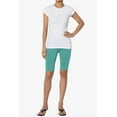 thumbnail image 6 of Women's PLUS Basic Stretch Cotton Span High Waist Above Knee Bermuda Short Leggings, 6 of 7