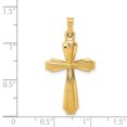 thumbnail image 2 of 14K Yellow Gold Textured and Polished Passion Cross Pendant, 2 of 2