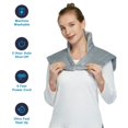 thumbnail image 2 of GloryStar Weighted Electric Heating Pad, 22"x19" Large Heated Wrap for Targeted Pain Relief and Deep Pressure Therapy, 2 of 8
