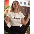thumbnail image 2 of Make It Amazing Crystals T-Shirt Women -Image by Shutterstock, Female Medium, 2 of 4