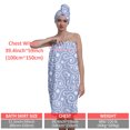 thumbnail image 4 of Colevkie Women 2 Pieces Bath Wrap Set Bath Skirt & Shower Cap Absorbent Soft Quick Drying Adjustable for Bathroom Sauna Beach Hotel Printed Cute Florals Pattern, 4 of 8