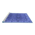 thumbnail image 2 of Ahgly Company Machine Washable Indoor Square Oriental Blue Industrial Area Rugs, 7' Square, 2 of 4