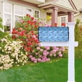 thumbnail image 7 of Bingfone Blue Fish Magnetic Mailbox Cover Standard Size for Garden Yard Outdoor Decorations-25.5x21 in, 7 of 7