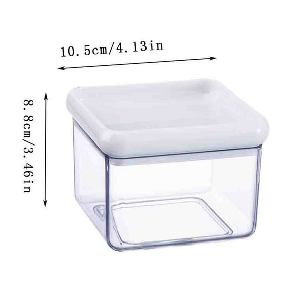 Airtight Jars with Lids,Clear Candy Canister,Jar Storage Container Food,Storage Jar Refrigerator Fresh-keeping Box Storage Box Household Cereals Kitchen Snacks Food Cereals Sealed Jar
