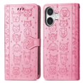 thumbnail image 3 of Funda Cartera FOXDOCK para iPhone 16 Plus , Flip PU con Relieve de Gatos y Perros, Tarjetero y Soporte, 3 of 6