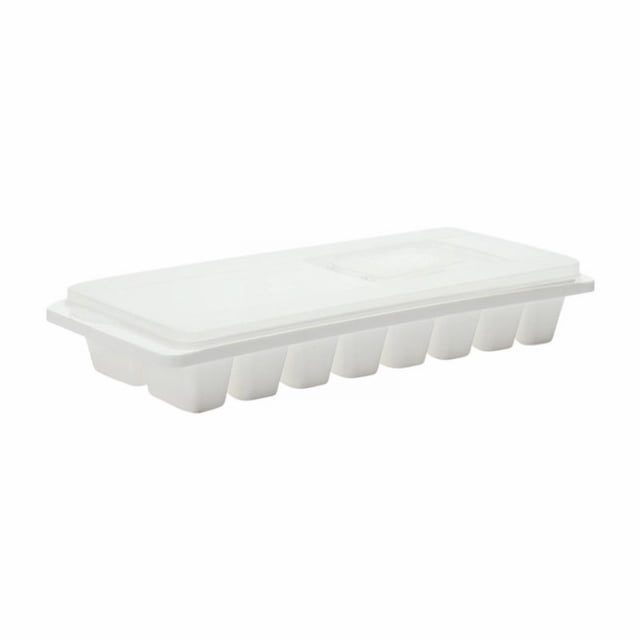 Ice Cube Tray with Lid And Bin, 16 Lattice Plastic Ice Lattice with Cover, Ice Cube Box Kitchen Ice Storage Box, Stackable with Storage Iced Bucket Kits for Whiskey, Cocktails and Homemade, 10"x4"
